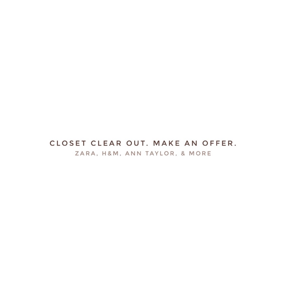 MAKE AN OFFER ON ZARA CLOTHES